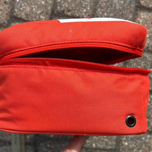 Nike Classic Style Orange Sneaker Shoe Box Zipper Travel Bag Clean - Picture 7 of 12